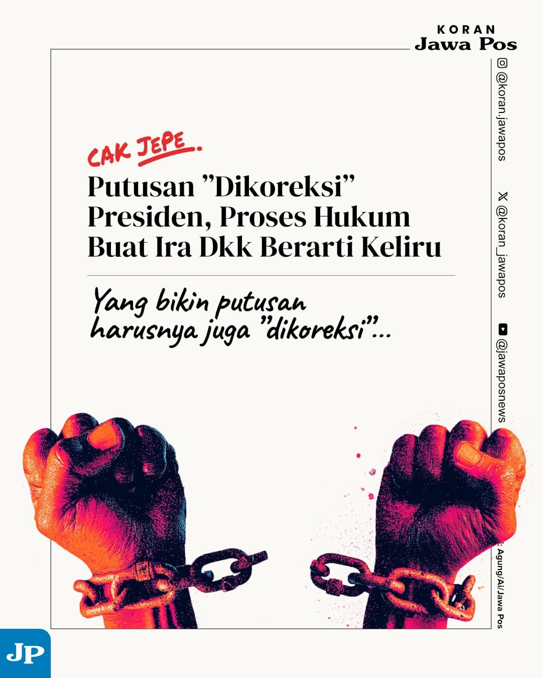 Koreksi Hukuman Ira Puspadewi