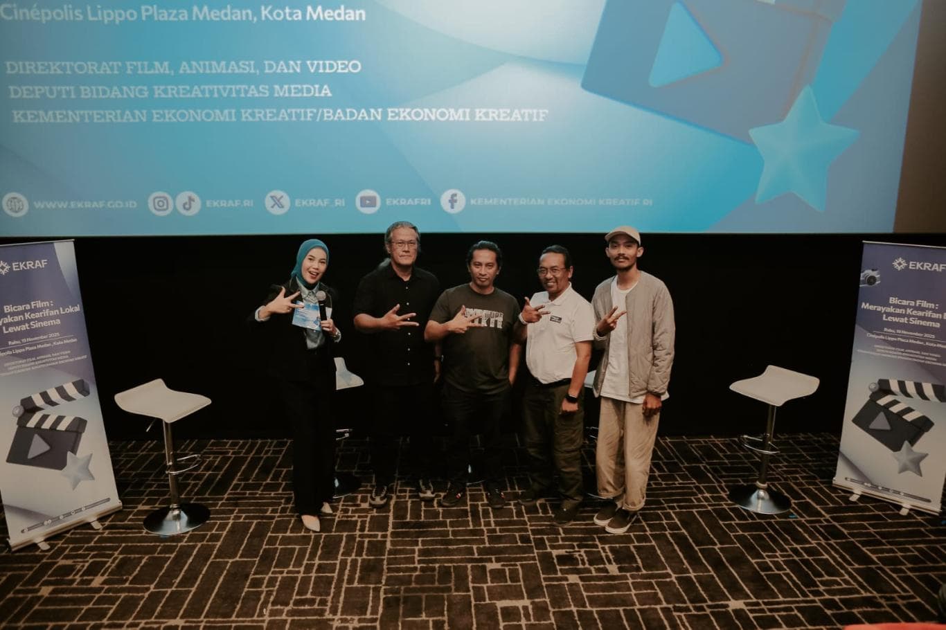 SAMAKAN TUJUAN: Para pembicara sepakat meningkatkan kolaborasi untuk meningkatkan industri kreatif di daerah.