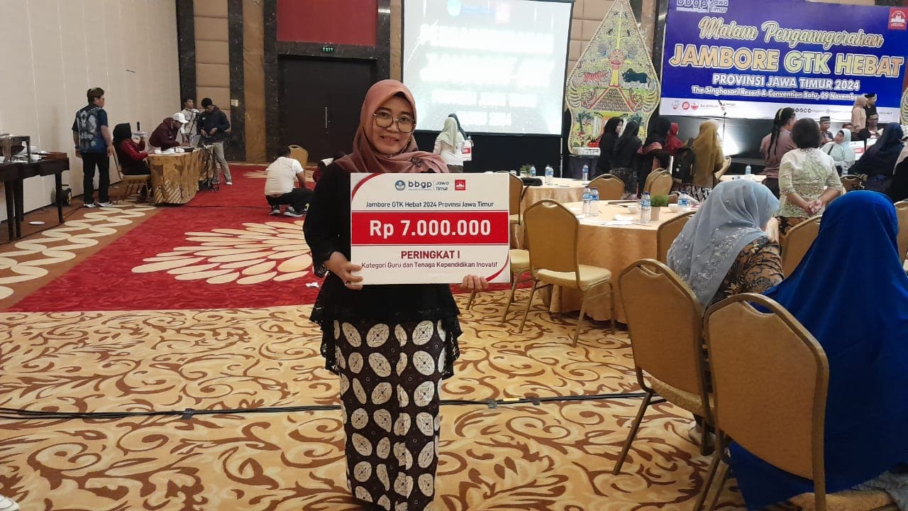 BERPRESTASI: Yoana dinobatkan sebagai Guru Inovatif Provinsi Jawa Timur dalam Jambore GTK Hebat 2024.