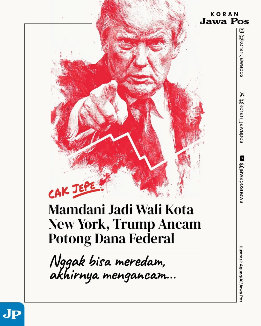 Mamdani Jadi Wali Kota New York, Trump Ancam Potong Dana Federal