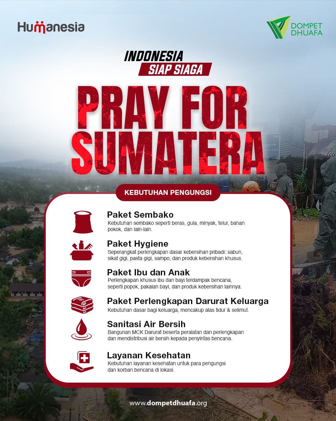 Pray For Sumatera, Ayo Bantu Korban Bencana