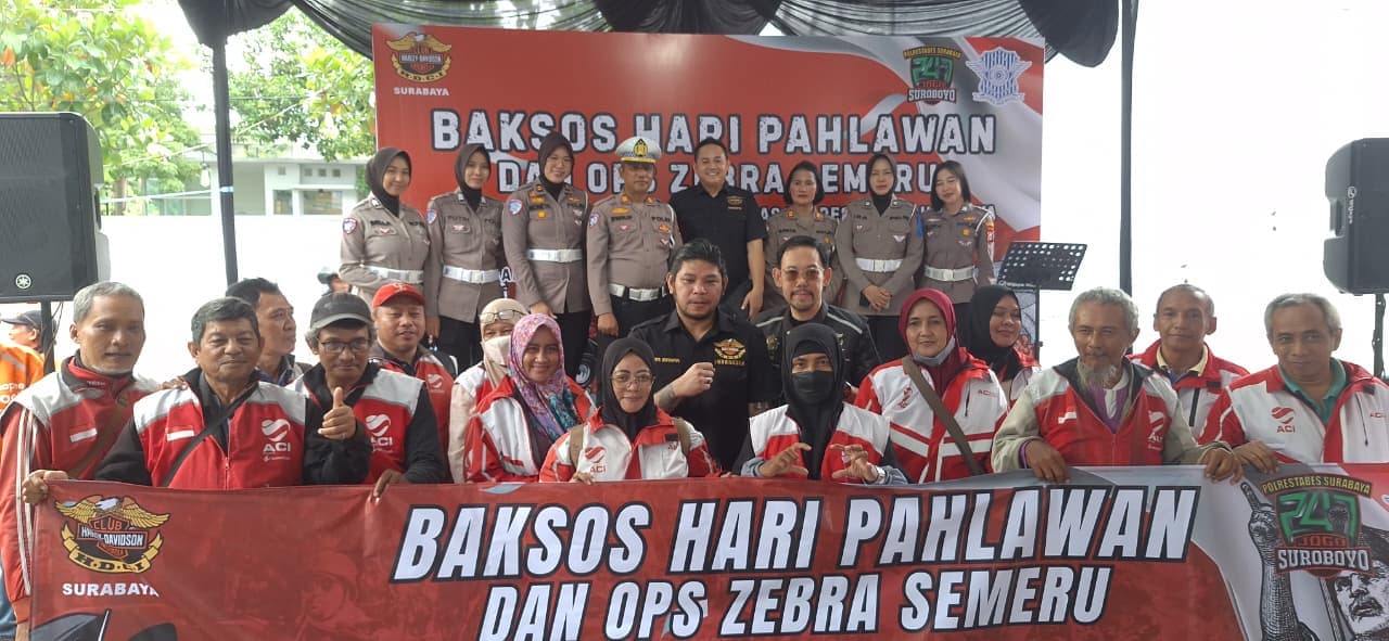 HDCI Surabaya bekerjasama dengan Satlantas Polrestabes Surabaya sosialisasikan Operasi Zebra Semeru 2025.
