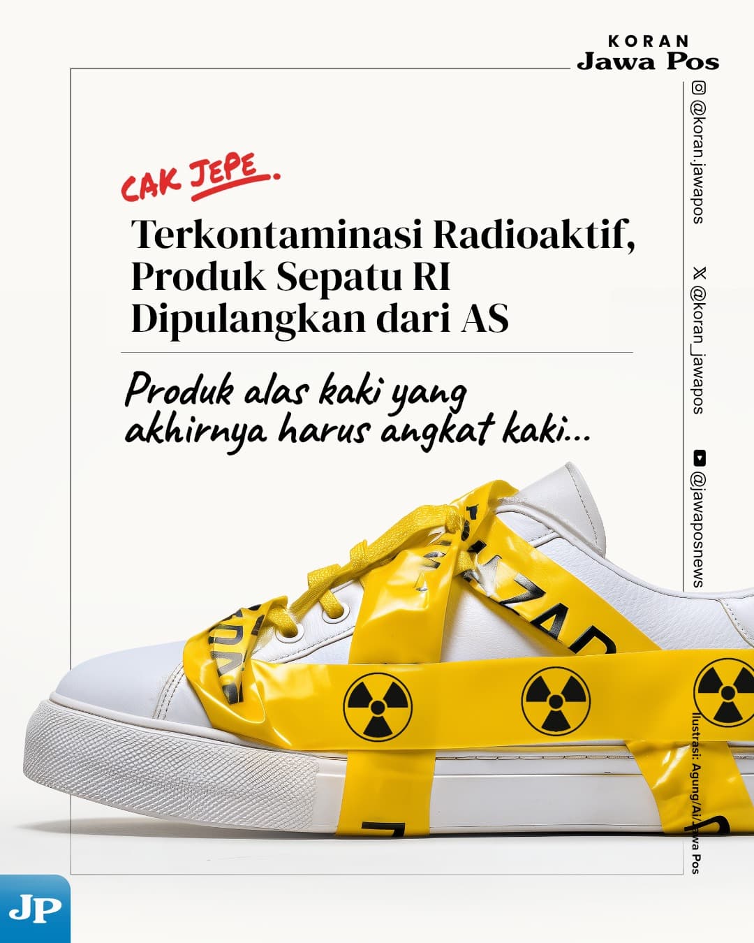 Indikasi Tercemar, Produk Sepatu RI Dipulangkan dari AS