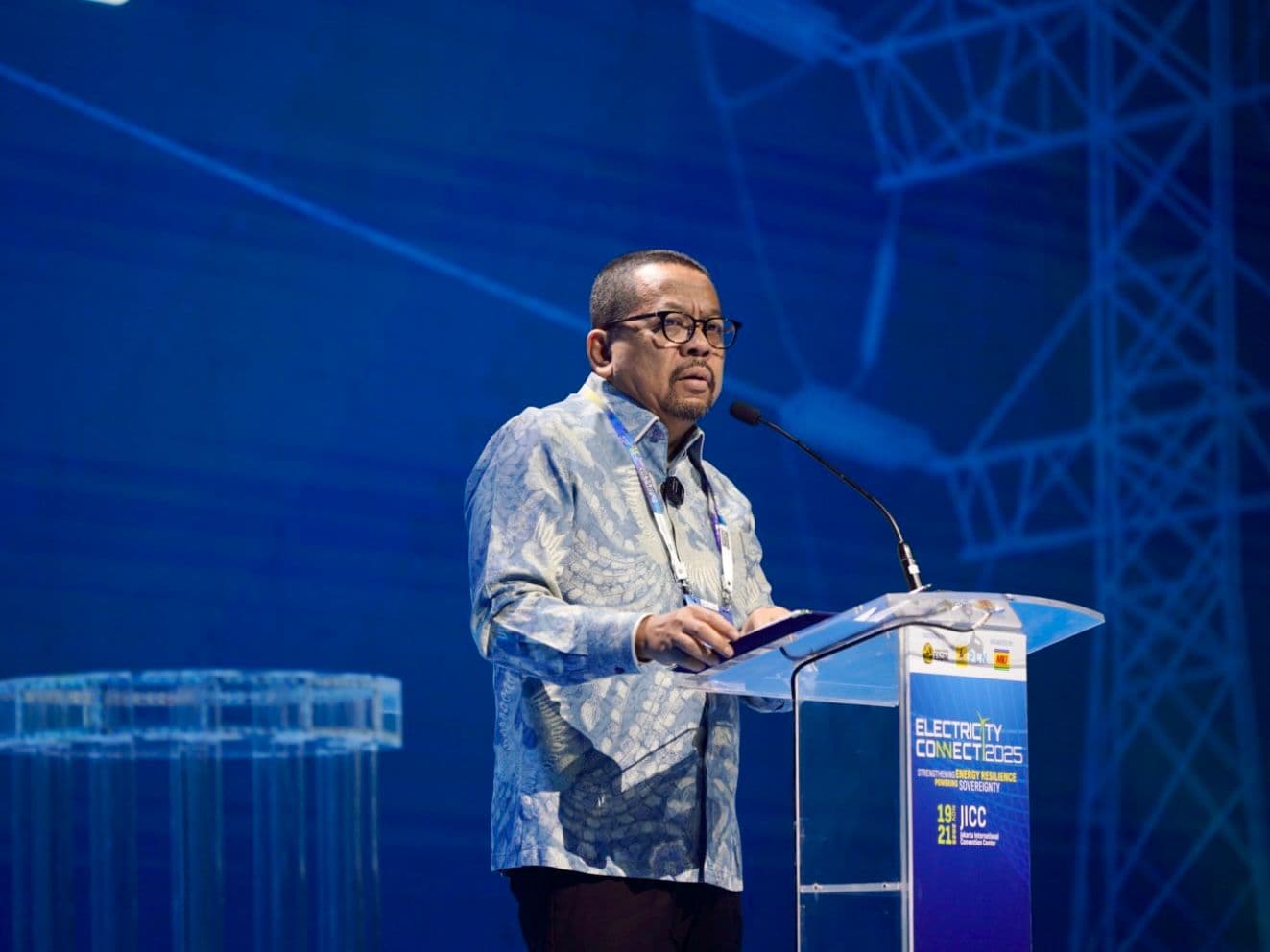 PAPARAN: Muhammad Qodari menjelaskan  konsep penguatan ketahanan energi nasional.