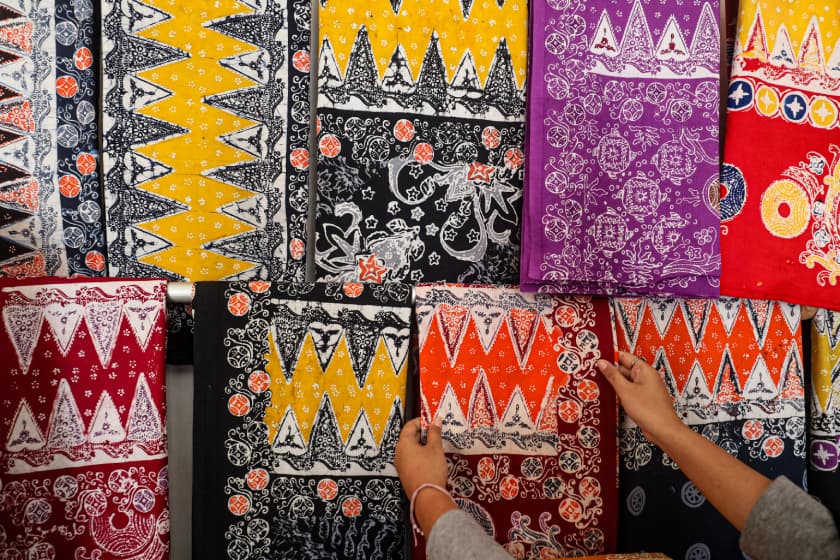 MENDUNIA: Batik ini juga dipesan oleh pembeli dari Sumatera Utara, Surabaya, hingga Malaysia dan Jepang.