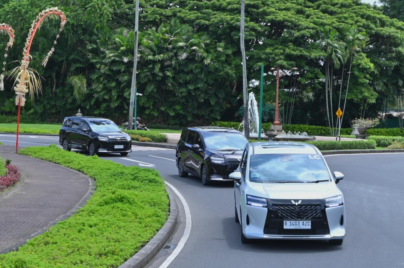 LANCAR: Rombongan media menempuh perjalanan dengan total jarak sekitar 1.200 km.