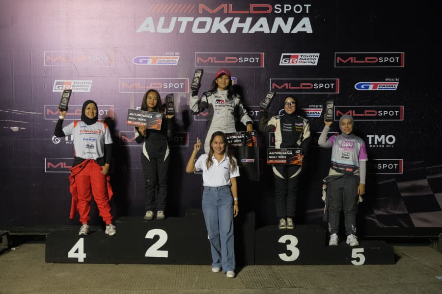 PARA JUARA: TOYOTA GAZOO Racing Indonesia meraih 6 Gelar Juara Nasional Slalom 2025.