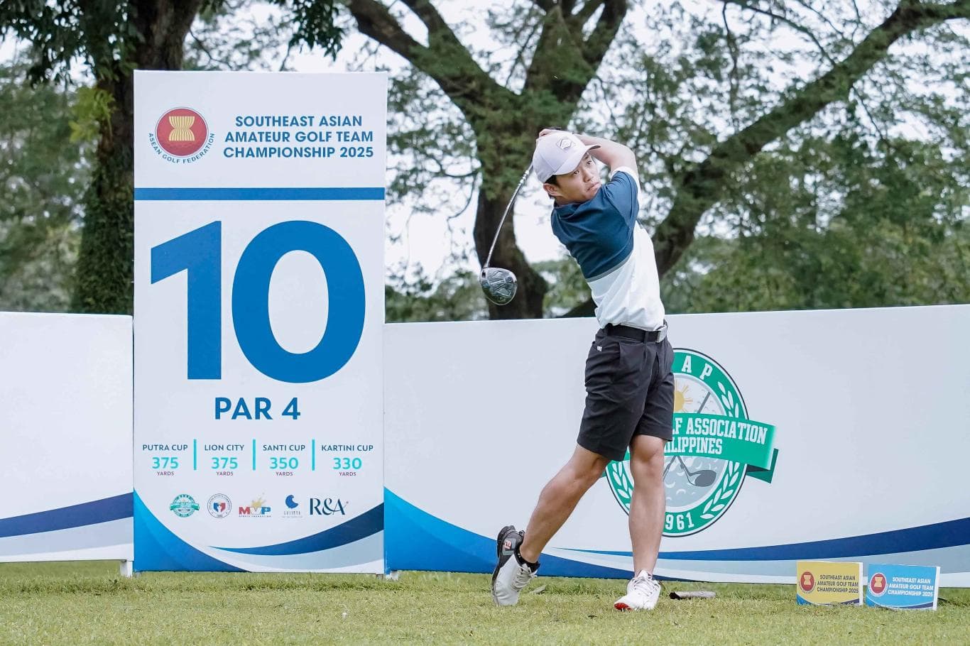 BERI KONTRIBUSI: William Justin Wijaya melepaskan pukulan saat bertanding di SEAGTC 2025