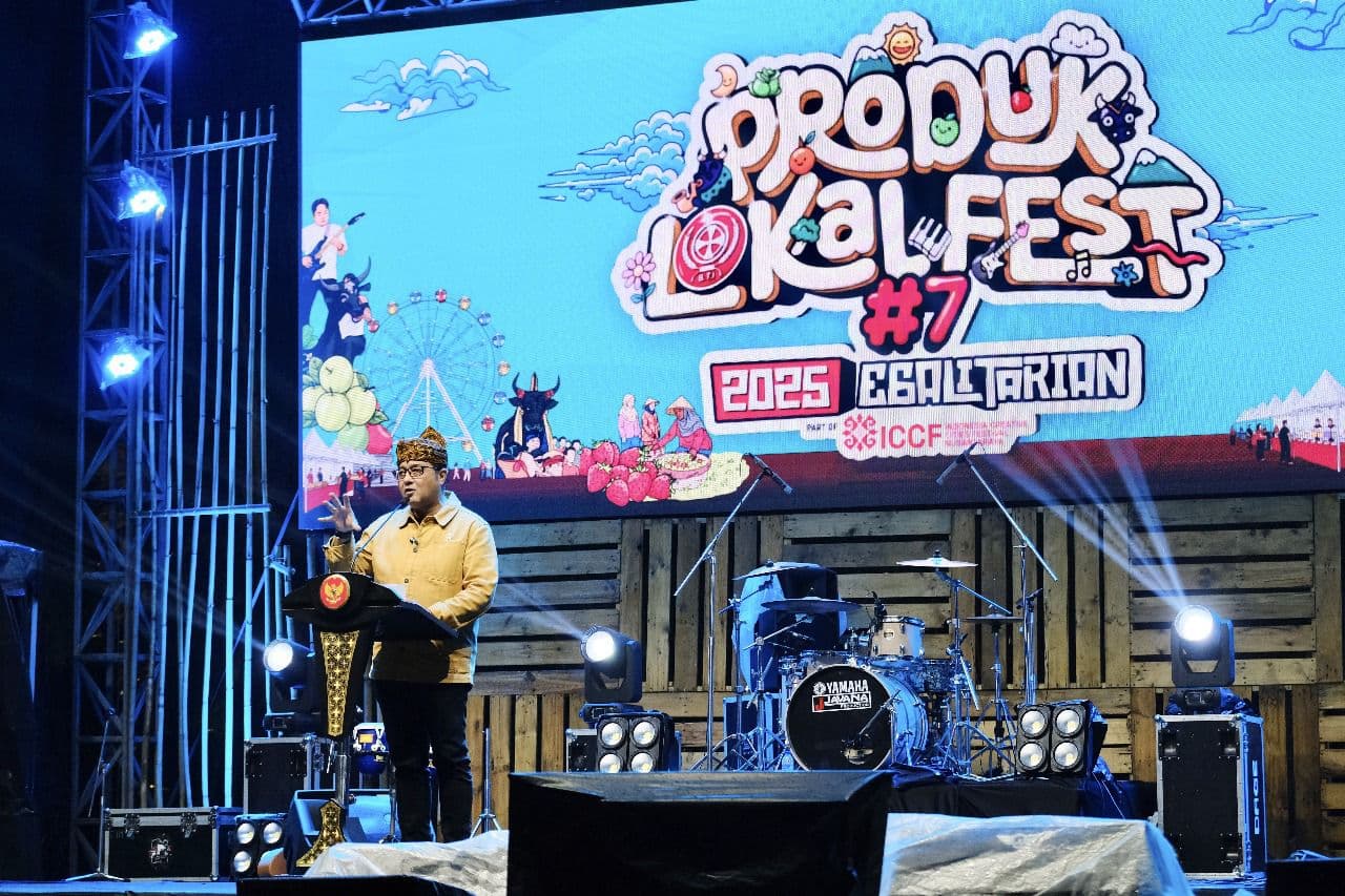 DUKUNG PENUH: Menteri Ekonomi Kreatif/Kepala Badan Ekonomi Kreatif Teuku Riefky Harsya semua pihak mampu bersinergi dan terus melakukan inovasi,