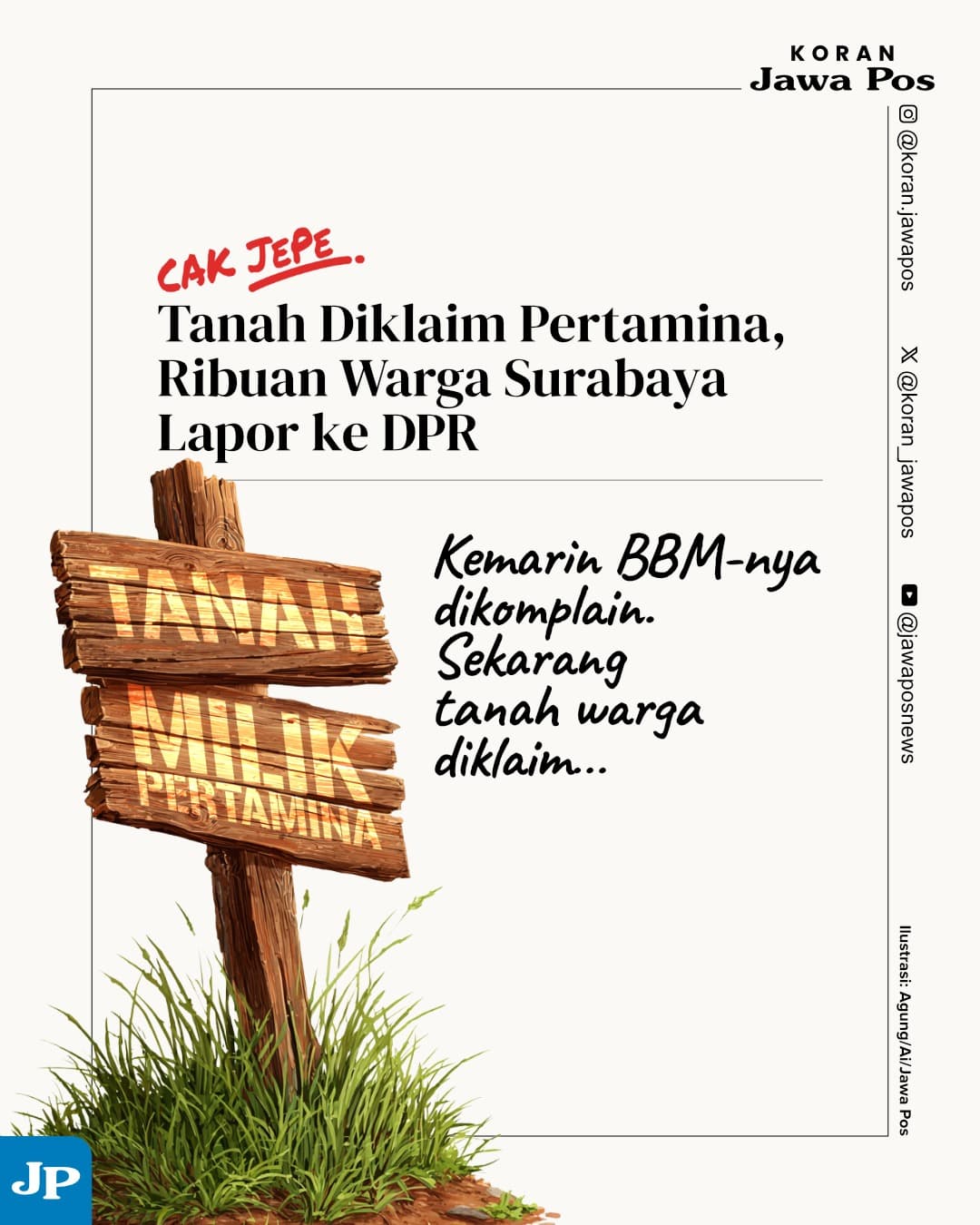 Tanah Diklaim Pertamina, Warga Lapor DPR